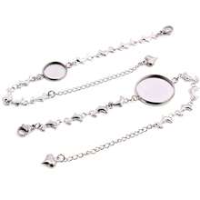 1 Piece 12-20mm Inner Size Crafts Stainless Steel Bangle Bracelet Cabochons Blank Base Tray Setting DIY Jewelry Making Accessories - Bracelet Display Stand - View 4