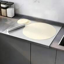 1pc/Stainless Steel Cutting Board, Kitchen Essential - Stainless Steel Cutting Board, Suitable For Countertop, Can Be Used For Cutting Meat, Vegetables, Bread And Baking, Kitchen Accessory - Silver - View 6