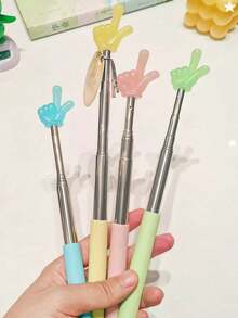 1pc/4pcs/7pcs Telescopic Glow Baton - Multi-Function Extendable Light-Up Pointer, Random Color And Style, Teacher Classroom Reading Stick, Student Learning Guide Pointer, Baby Party Decoration, Suitable For Teaching And Conducting, Home Or Classroom Use, School Supplies, Engineering, Whiteboard, Teaching Strategies - Multicolor - View 7