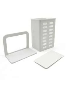 1pc Multi-Function Dual-Use Hollow Drainage Storage Cup, Countertop And Wall-Mount Universal, Toothbrush And Toothpaste Holder, Wall-Mounted Bathroom Comb And Razor Storage Rack, Drill-Free Bathroom Shelf, Kitchen Utensil Storage Rack, Stationery Pen Holder - Multicolor - View 11