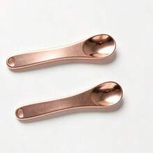 Rose Gold Metal Eye Cream Spoon, Cosmetic Scoop For Face Cream, Skincare Beauty Tool - Rose Gold - View 5
