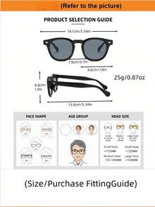 AOOBCC Set 3pcs Kacamata Fashion Dekoratif Bingkai Kecil Rivet Vintage Baru, Kacamata Fashion Premium Minimalis Serbaguna Unisex untuk Mengemudi dan Perlindungan Matahari - MultiWarna - View 6