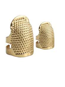Adjustable Metal Thimble, Vintage Brass Finger Guard Sewing Tool, Anti-Puncture Sewing Accessory, Suitable For Embroidery, Cross Stitch, Knitting Repair And Handmade Projects - Multicolor - View 11
