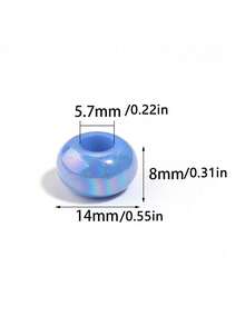 1/25/50pcs Acrylic Colorful Abacus Beads With Large Hole, Suitable For DIY Bracelets, Keychains, Holiday Decorations, Abacus Bead Tassel Dreamcatcher Making, Hanging Cord Beads - Multicolor - View 9