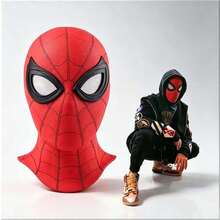 Disney Spider-Man Inspired Full Face Mask, Polyester Material, Bohemian Style, Non-Electric, Suitable For Halloween, Christmas, Birthday Parties And Events - A - View 6