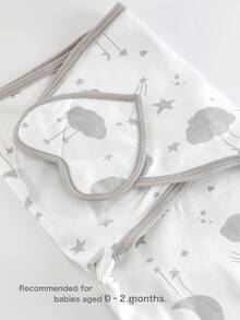 1PC/3PCS Soft & Comfortable Newborn Swaddle Blanket, Suitable For Boys & Girls, Recommended For Summer Use, Easy To Wrap, Suitable For 0-2 Months Infants, Suitable For Various Occasions As A Gift, Newborn Essentials List - Multicolor - View 5