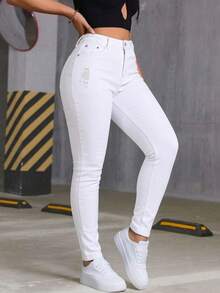 Women Jeans - White - View 4
