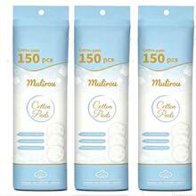 Round Cotton Pads For Face, 150/300 Count Cotton Rounds | Premium Cotton Rounds, Lint-Free Makeup Remover Pads, Suitable For & Eye & Facial Pads Cleansing Cotton - View 9
