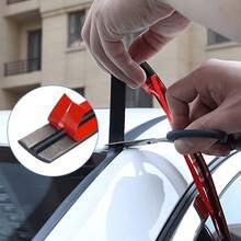 Car Windshield Windproof & Waterproof Cover, 14mm/19mm T-Shaped Adhesive Rubber Sealing Strip, Automatic Sunroof Sealing Gasket, Front & Rear Windshield Decorative Anti-Leak Soundproof Wind & Rain Strip, Rubber Self-Adhesive Car Dustproof Waterproof For Cars, Trucks, SUV/RVs - T-type Roof Windshield Rubber Seal - View 10