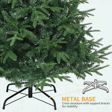 Yitahome 182cm Premium Lifelike Christmas Tree – 900 Full Branch Tips, PE+PVC Mix, Sturdy Foldable Metal Stand, Quick Setup, Grand Holiday Decor For Home & Shop - Green - View 7