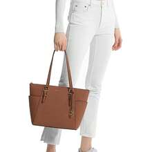 Michael Kors Charloote 女士單手柄肩背包 35T0GCFT7L LUGGAGE - 棕色 35T0GCFT7L 行李箱 - 查看 2
