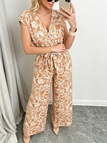 Women Jumpsuits - Khaki - View 4