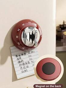 Kitchen Timer, Refrigerator Timer Reminder, Mechanical Spring-Driven Magnetic Timer, Battery-Free, Back To School Stationery Value Set - Multicolor - View 3