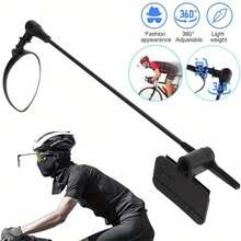1 Pair Wide View 360° Adjustable Rotating Anti-Vibration Anti-Fall Bicycle Rearview Mirrors, With Convex Wide Angle Rearview Function, Suitable For Cycling And Biking - Multicolor - View 1