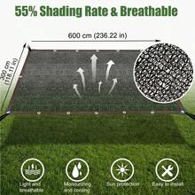 Garden Shade Cloth 20x10ft – 55% Shade Rate Plant Greenhouse Shade Net, UV Protection Shade Cover With Grommets, Suitable For Patio Pergola Canopy - Multicolor - View 2
