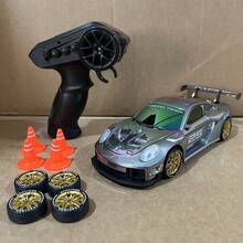 2.4GHz Remote Control Drift Race Car, Wireless High-Speed Motion Drift Car With LED Headlights And Chassis Lights, Realistic Racing Car Model Shock-Resistant Toy Car, Suitable As Birthday And Holiday Gift For Boys - Multicolor - View 14