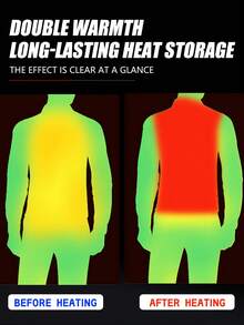 Men's Warm Vest Winter Outdoor Fleece High Neck Vest, Dual Switch 15 Heating Areas (Without Power Supply) - Black - View 5