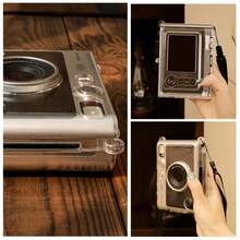 1pc Transparent Camera Protective Case, PVC Material Anti-Scratch Camera Accessory, Suitable For Mini Crystal Shell Camera, Transparent Protective Case, Not Easily Yellowing - View 2