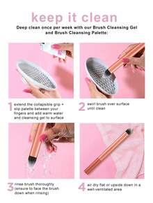 Real Techniques Spot Concealer Brush, Precision Face Makeup Brush | Precision Concealer Brush For Targeted Coverage Of Blemishes, Redness, For Liquid & Cream Concealer, UltraPlush Bristles - Coral Orange - View 8