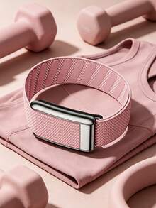 5.0 SuperKnit Luxe 手錶錶帶 – 相容 5.0/MG – ECG 相容，健康與健身穿戴裝置性能配件 – 高級金屬 - 粉色 - 查看 4