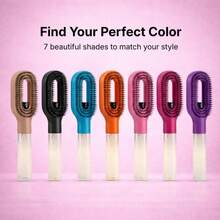 2pcs/Hair Styling Set - 2-In-1 Spray Comb With Water Tank, For Moisturizing And Exfoliating, Fine Mist Spray Design, Easy Hair Care With Crystal Plastic Transparent Liquid Guide Comb, Hair Oil Massage Comb, Wide Tooth Comb - Multicolor - View 4