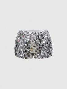 Women Shorts - Silver - View 14
