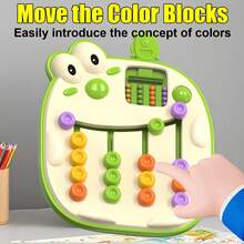 1pc Cartoon Monster Colorful Positioning Thinking Chess Montessori Educational Puzzle, Children Color Matching Tabletop Game, 3+ Years Old, Rounded Edges, Hand-Eye Coordination & Concentration Training Educational Toy, Parent-Child Interaction Gift, Unisex For Boys And Girls - Multicolor - View 6