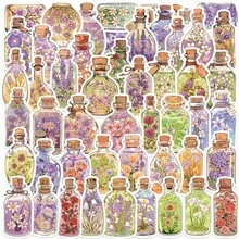 Autocollants de bouteilles floraux vintage, Arts & Artisanat, Pour décorer la papeterie, les bouteilles d'eau, les bagages, le réfrigérateur, la planche à roulettes, la guitare - 1 Set - Voir 9