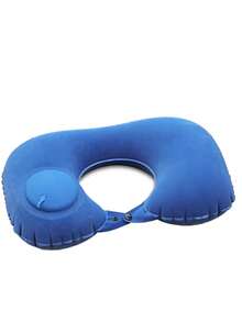 Portable Inflatable Neck Pillow For Travel, Folding Travel Necessities, Providing Neck Support, Suitable For Sedentary People, Camping, Traveling Tents, Outdoor Business Trips, Office Naps, Airplanes, Train Carriages, Learning And Driving. - Multicolor - View 13