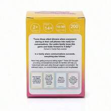 Happy Family Conversation Card Game 200 Topic Cards Help Family Members Get Closer Through Meaningful Conversations Family Friends Gathering Game Cards - Mustard Yellow - View 4