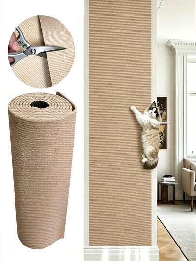Self-Adhesive Cat Scratch Pad, Suitable For Wall, Carpet, Sofa And Furniture Protection, Suitable For Cat Scratching Post, Self-Adhesive Cat Scratching Mat, Sofa Furniture Protection Pad, Pet Scratching Toy, Cat Scratching Trainer, Self-Adhesive Cat Scratching Board