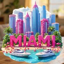 Miami Flamingo Shores And The Pink-Sy High-Rise Magnet Where The Dream Paints Itself In Blush And Neon Blue Keepsake For All Metal Surfaces Throughout The Home - A - View 6