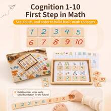 Children's Math Enlightenment Home Teaching Tool, 1-10 Number Matching Early Education Toy, 49-Piece Number Matching Toy Set, Suitable For Preschool Boys And Girls Aged 3 And Above, Christmas Gift - Multicolor - View 5