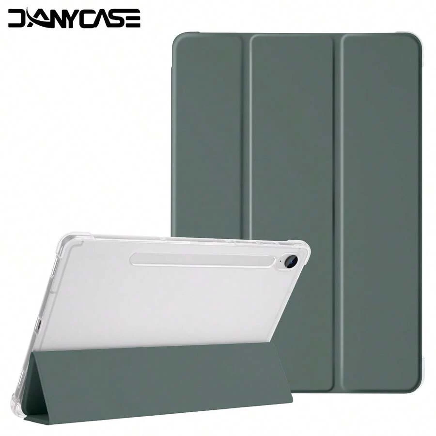 DANYCASE 軟質保護殼，附筆槽，適用於 A8 A9 A9+ S9/S9FE S10lite S9+，半透明磨砂背蓋
