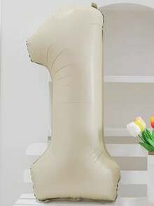 1/2pcs 40 Inch Large Cream Color Number Foil Balloons, Minimalist Premium Style, Suitable For Birthday Party Decoration, Anniversary, 100 Days Celebration, Festival And Event Decoration, Room Decor, Photography - 40 Inch Cream Digital - View 11