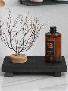 Wooden Base Display Stand, Suitable For Bathroom, Kitchen Sink, Soap Dish, Candle Holder, Plant Stand, Farmhouse Style Bathroom And Kitchen Decor, Home Bathroom Decor, Bathroom Storage, Autumn Decor, Back To School Decor - One Size - View 8