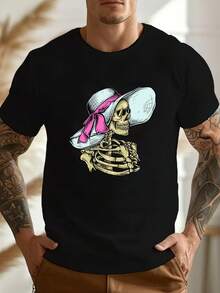 Men T-Shirts - 黑色 - 查看 6