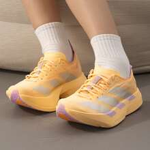Adidas New Cushionnova Shock-Absorbing Non-Slip Casual Women's Running Shoes - Orange/Light Purple - View 4