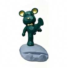 1pc Cute Cartoon Bear Desktop Phone Holder, Universal Smartphone And Tablet Stand, Bedroom Study Living Room Cute Desktop Decor, Exquisite Birthday Graduation Gift, Holiday Party Gift Ornament - Multicolor - View 12