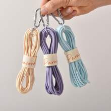 3mm Paracord, High Density Polyester Shell + Nylon Core, Wear-Resistant Outdoor Multi-Purpose Rope, 5m Long, Suitable For DIY Weaving, Bracelet Making, Camping, Hiking, Tent Tying, Backpack Hanging Strap And Outdoor Survival Crafts - Multicolor - View 8
