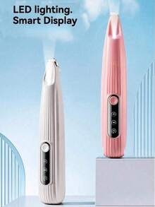 1件寵物美容電動剪毛器,USB充電式附LED燈,低噪音狗狗爪修剪器,多功能寵物剪毛器適用於爪子、眼睛、耳朵和臉部 - 彩色 - 查看 9