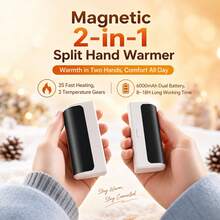 Set Of 2 Rechargeable Hand Warmers (3000mAh Each), Portable 3 Temperature Settings For Outdoor Camping, Christmas Stocking Stuffers - 2 packs - View 5