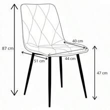 1pc Grey Velvet Dining Chair, Upholstered Easy-Clean Chair With Padded Seat, Ergonomic Backrest & Black Metal Legs, 120 Kg Capacity, For Dining Room, Kitchen & Living Room - Light Grey - View 4