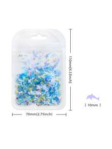 5g Bag Ocean Dolphin Nail Glitter Iridescent Shell Star Mixed Sequins Summer Ocean Style DIY Nail Decor Stickers - Multicolor - View 6