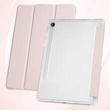 DANYCASE 軟質保護殼，附筆槽，相容 A8 A9 A9+ S9/S9FE S10lite S9+，半透明磨砂背蓋 - 粉色-半透明磨砂款 - 查看 8