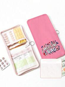 Portable Mini Transparent Pill Box With Medicine Package Pattern, Leak-Proof Multi-Compartment Pill Organizer, Outdoor Travel Pill Box, 3-Compartment Daily Medication Organizer, Compact Pocket Pill Storage Box, Suitable For Storing Vitamins, Daily Medications, Capsules, Tablets And Small Supplements, Practical Travel Essential For Outdoor Camping, Vacation And Business Trips, Gift For Students, Doctors, Family And Friends, Waterproof And Moisture-Proof Pill Box, Easy To Put In Handbag, Backpack And Pocket, Emergency Rescue Pill Box, Back To School, Teacher's Day, Christmas Gift - Multicolor - View 6