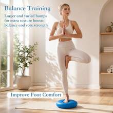 Non Slip Inflatable Balance Cushion Massage Dots Balance Disc Yoga Training Equipment For Adults Dogs Fitness - Blue - View 5