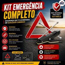 Kit Triangulo + Macaco Tipo Joelho + Chave Roda Cruz Galvanizada - A - Visão 1