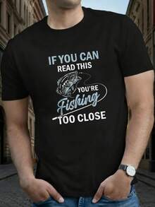 Men T-Shirts - 黑色 - 查看 1