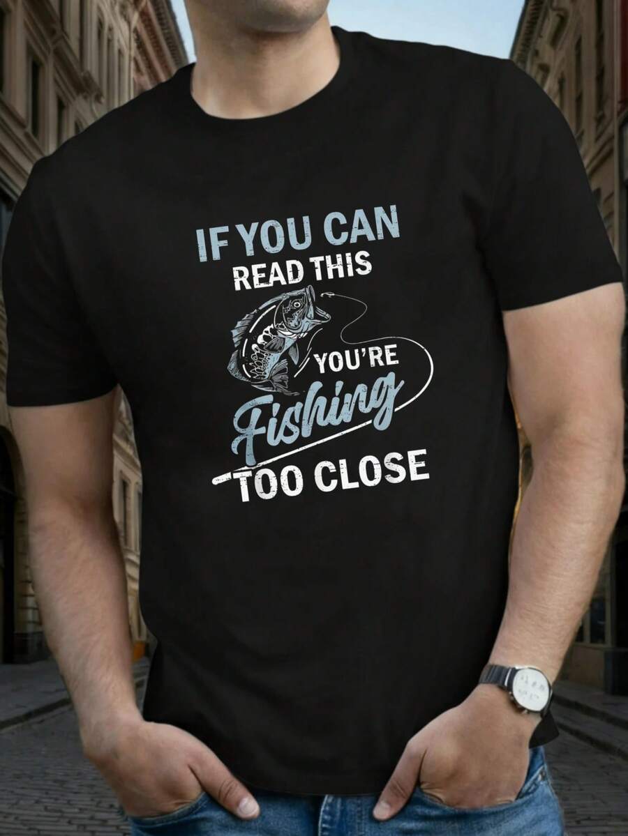 Men T-Shirts - 黑色 - 查看 1